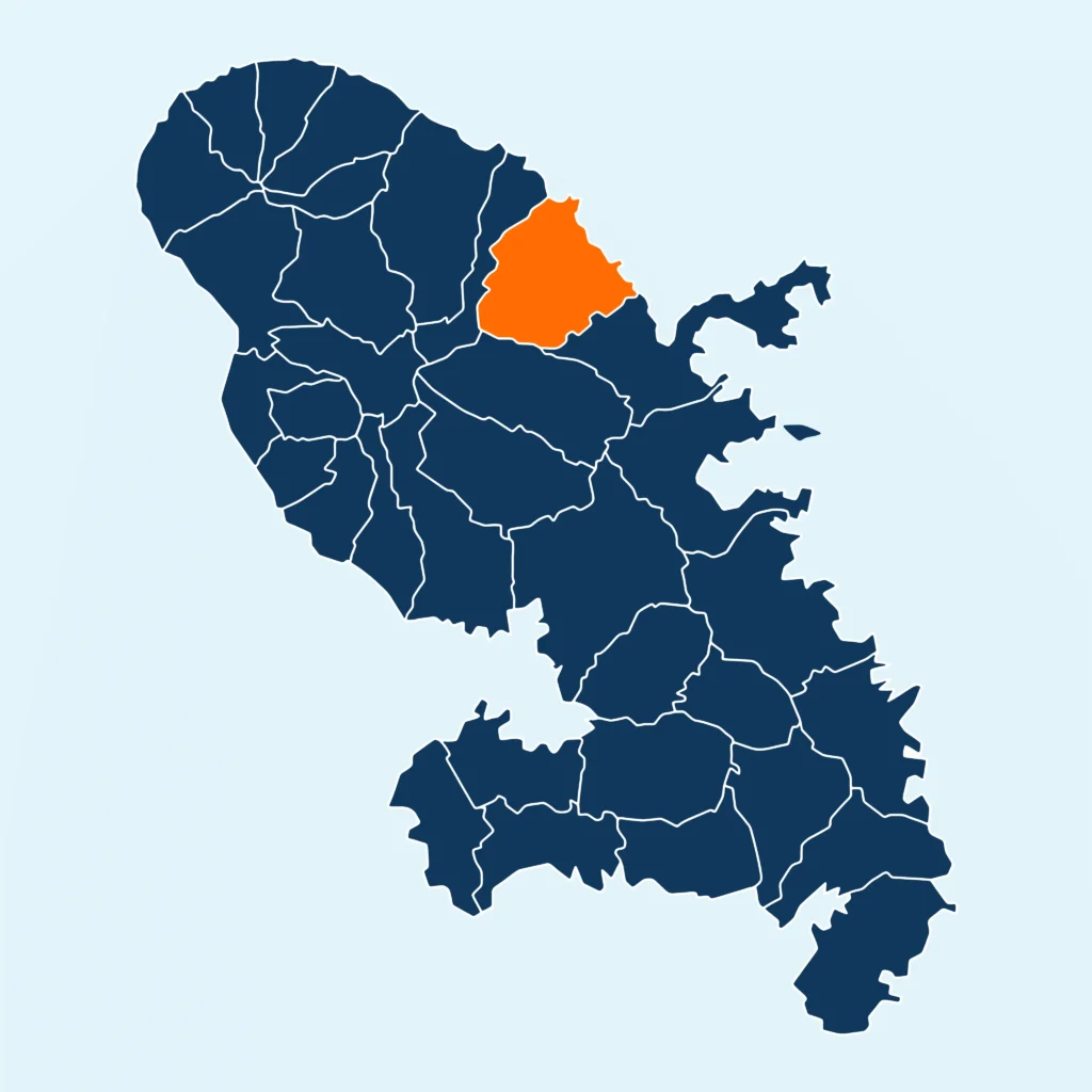 Zones d'intervention R'Nov Clean Toiture — Martinique